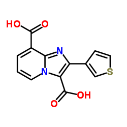 2-(3-Thienyl)imidazo[1,2-a]pyridine-3,8-dicarboxylic acid结构式