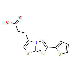 3-[6-(2-Thienyl)imidazo[2,1-b][1,3]thiazol-3-yl]propanoic acid Structure