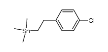 (4-chlorophenethyl)trimethylstannane Structure