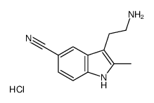 3-(2-aminoethyl)-2-methyl-1H-indole-5-carbonitrile,hydrochloride Structure
