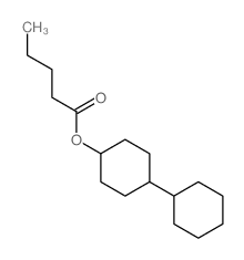 Pentanoic acid,[1,1'-bicyclohexyl]-4-yl ester structure