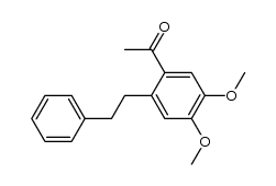 4,5-Dimethoxy-2-(2-phenylethyl)acetophenon Structure