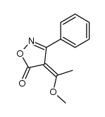 4-(1-methoxy-ethylidene)-3-phenyl-4H-isoxazol-5-one结构式