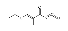 3-ethoxy-2-methyl-2-propenoyl isocyanate结构式