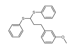 3-(m-methoxyphenyl)-1,1-bis(phenylthio)propane Structure