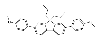 2,7-Bis-(4-methoxy-phenyl)-9,9-dipropyl-9H-fluorene Structure