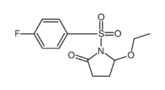 5-ethoxy-1-(4-fluorophenyl)sulfonylpyrrolidin-2-one Structure