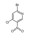 2-Bromo-4-chloro-5-nitropyridine Structure