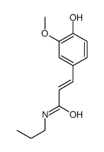 3-(4-hydroxy-3-methoxyphenyl)-N-propylprop-2-enamide Structure