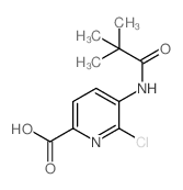 6-Chloro-5-pivalamidopicolinic acid structure