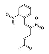 [(Z)-2-nitro-3-(2-nitrophenyl)prop-2-enyl] acetate结构式