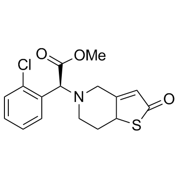 Clopidogrel thiolactone Structure