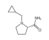 2-Pyrrolidinecarboxamide,1-(cyclopropylmethyl)-,(2S)-(9CI) Structure