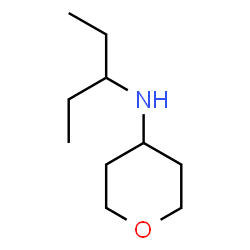 N-(3-Pentanyl)tetrahydro-2H-pyran-4-amine结构式