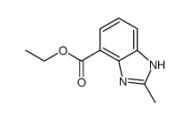 ethyl 2-methyl-1H-benzimidazole-4-carboxylate结构式