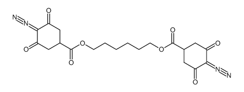 1,6-bis-(4-diazo-3,5-dioxocyclohexane-1-carbonyloxy)-hexane结构式