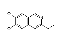 Isoquinoline, 3-ethyl-6,7-dimethoxy- (9CI) structure