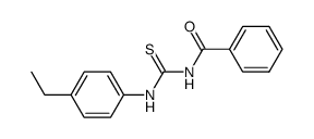 N-((4-ethylphenyl)carbamothioyl)benzamide Structure