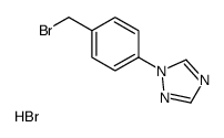 1-[4-(bromomethyl)phenyl]-1,2,4-triazole,hydrobromide Structure