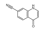 4-OXO-1,4-DIHYDROQUINOLINE-7-CARBONITRILE structure