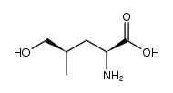 (2S,4R)-2-amino-4-hydroxymethylpentanoic acid结构式