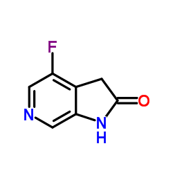 4-Fluoro-1,3-dihydro-2H-pyrrolo[2,3-c]pyridin-2-one结构式