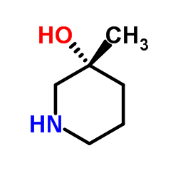 (3R)-3-Methyl-3-piperidinol结构式