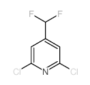 2,6-Dichloro-4-(difluoromethyl)pyridine结构式