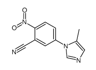 5-(5-甲基-1H-咪唑-1-基)-2-硝基苯甲腈结构式
