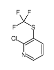 2-Chloro-3-[(trifluoromethyl)sulfanyl]pyridine Structure