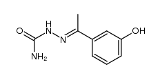 1-(3-hydroxy-phenyl)-ethanone semicarbazone Structure