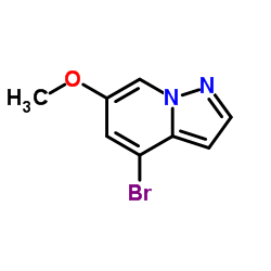 4-溴-6-甲氧基吡唑并[1,5-a]吡啶结构式