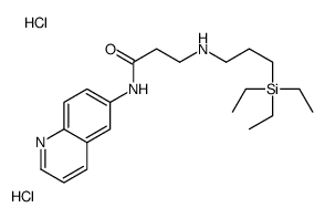 N-quinolin-6-yl-3-(3-triethylsilylpropylamino)propanamide,dihydrochloride Structure