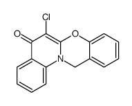 5H,12H-Quino[2,1-b][1,3]benzoxazin-5-one,6-chloro-结构式