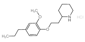 2-[2-(2-Methoxy-4-propylphenoxy)ethyl]piperidine hydrochloride结构式