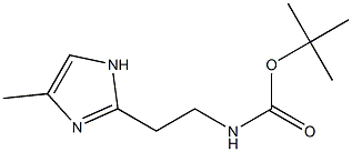 [2-(4-Methyl-1H-imidazol-2-yl)-ethyl]-carbamic acid tert-butyl ester结构式