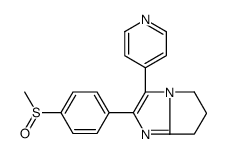 2-(4-methylsulfinylphenyl)-3-pyridin-4-yl-6,7-dihydro-5H-pyrrolo[1,2-a]imidazole结构式