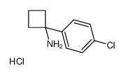 1-(4-chlorophenyl)cyclobutan-1-amine,hydrochloride Structure