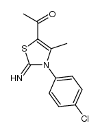 5-acetyl-4-methyl-2-imino-3-(p-chlorophenyl)-2,3-dihydrothiazole Structure