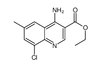 4-Amino-8-chloro-6-methylquinoline-3-carboxylic acid ethyl ester structure