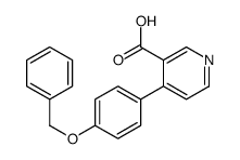 4-(4-phenylmethoxyphenyl)pyridine-3-carboxylic acid结构式
