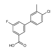 3-(4-chloro-3-methylphenyl)-5-fluorobenzoic acid结构式