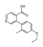 3-(4-ethoxy-2-methylphenyl)pyridine-4-carboxylic acid Structure