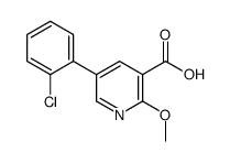 5-(2-chlorophenyl)-2-methoxypyridine-3-carboxylic acid Structure