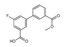 3-fluoro-5-(3-methoxycarbonylphenyl)benzoic acid结构式
