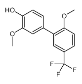 2-methoxy-4-[2-methoxy-5-(trifluoromethyl)phenyl]phenol结构式