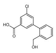 3-chloro-5-[2-(hydroxymethyl)phenyl]benzoic acid结构式