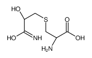 (2R)-2-amino-3-(3-amino-2-hydroxy-3-oxopropyl)sulfanylpropanoic acid Structure