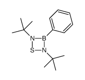 2,4-ditert-butyl-3-phenyl-1,2,4,3-thiadiazaboretidine结构式