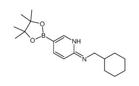 N-(cyclohexylmethyl)-5-(4,4,5,5-tetramethyl-1,3,2-dioxaborolan-2-yl)pyridin-2-amine structure